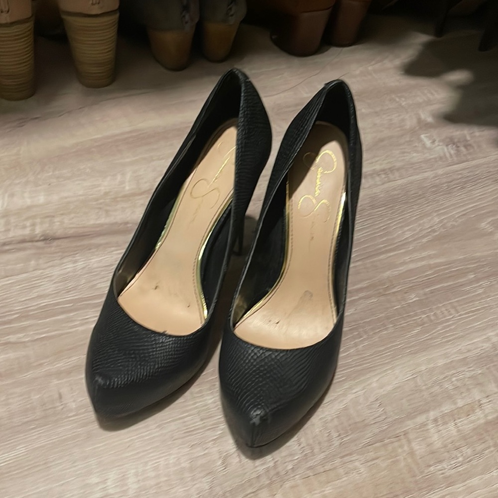 Jessica Simpson Black Heels